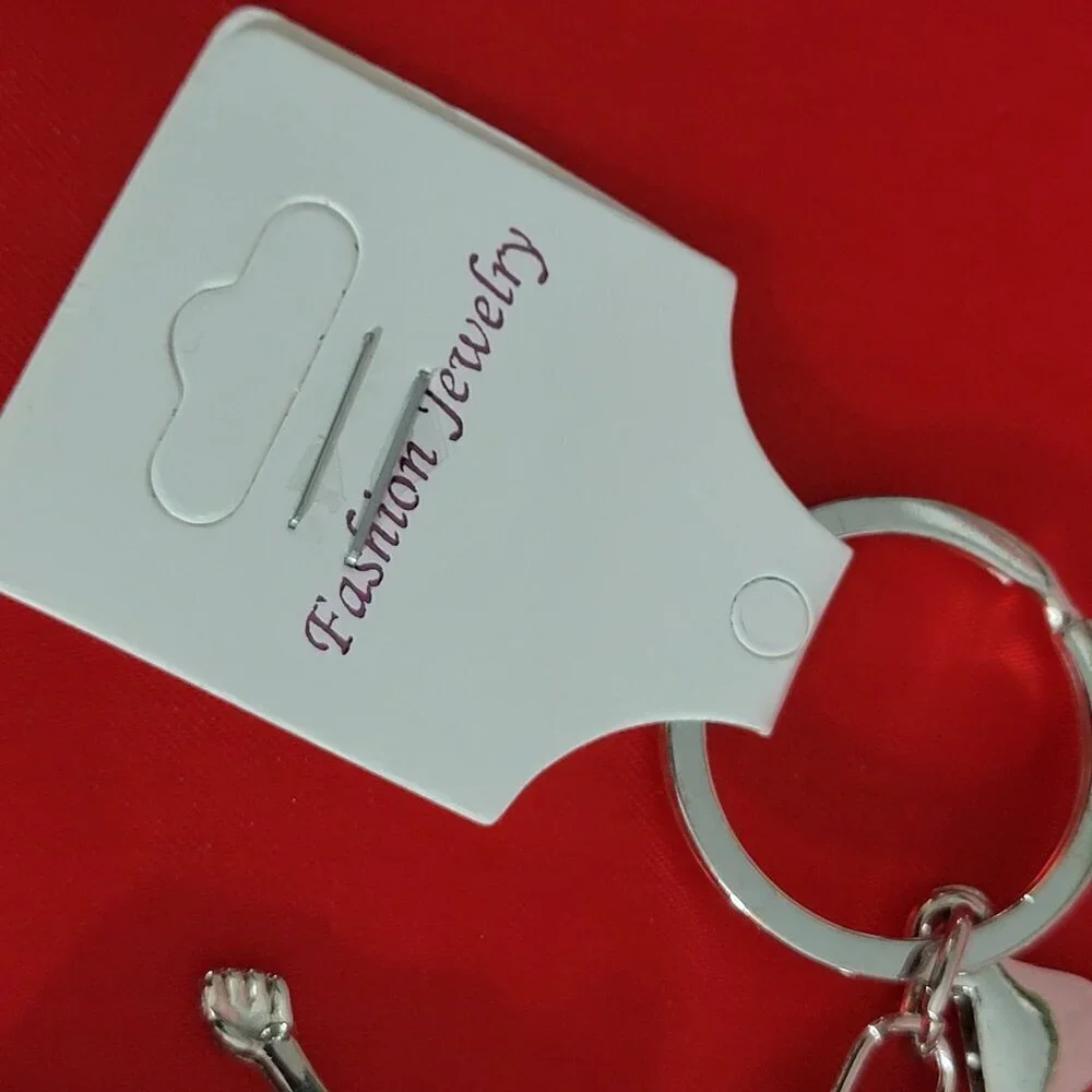 Fashion Jewelry Moveable Lady Keychain Bag charm